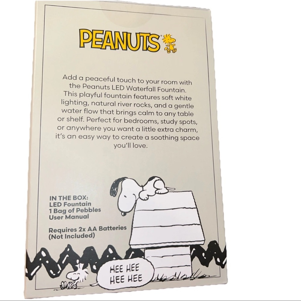 Peanuts Snoopy LED Tabletop Fountain -NIB - Picture 2 of 2